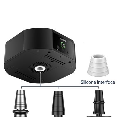 Zwarte elektrische Shisha Hookah Bowl met temperatuurverstelbare LED en uniek ontwerp
