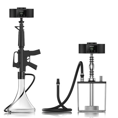 Zwarte elektrische Shisha Hookah Bowl met temperatuurverstelbare LED en uniek ontwerp