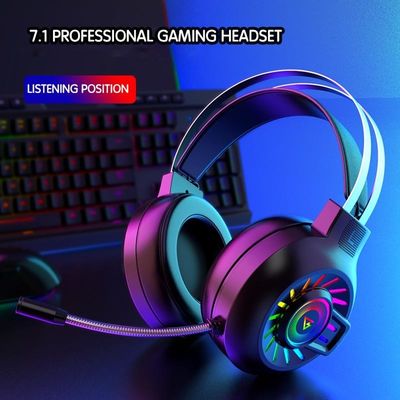 G97 RGB Luminous 7.1 Surround Sound Draadloze gaming headset met microfoon en volumecontrole