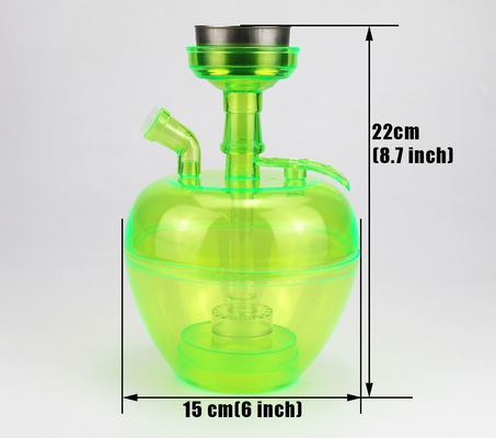 Veiligheid Kleurrijke Acryl Hookah Wookah Plastic Shisha Set Voor gunstige prijzen