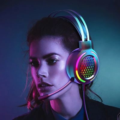 Hoofdtelefoon met ingebouwde USB-kabel Bedraad HIFI 7.1 luidspreker Microfoon Gaming RGB Headset