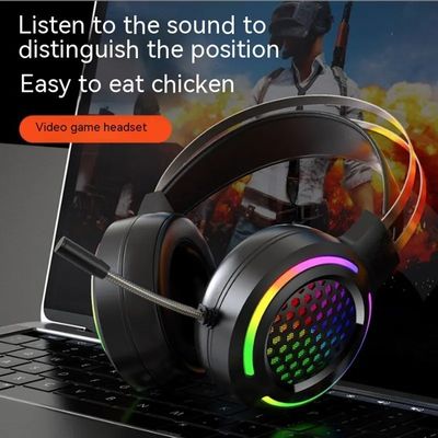 Hoofdtelefoon met ingebouwde USB-kabel Bedraad HIFI 7.1 luidspreker Microfoon Gaming RGB Headset