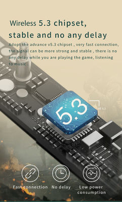 Digitaal display TWS-headset met JLAC7003-chipset en actieve geluidsonderdrukking ANC