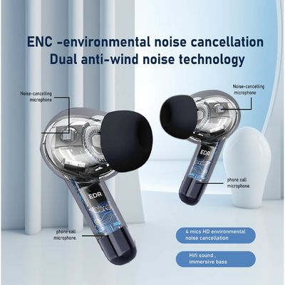 Privé Mold draadloze HiFI-oordopjes met lage latentie ANC ENC en digitaal display