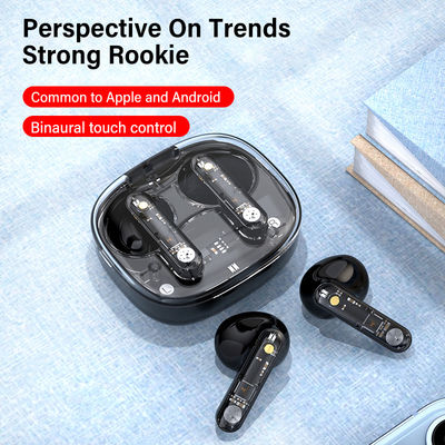 Transparante mini-in-ear sport-oordopjes voor hardlopen en gamen 2 uur oplaadtijd