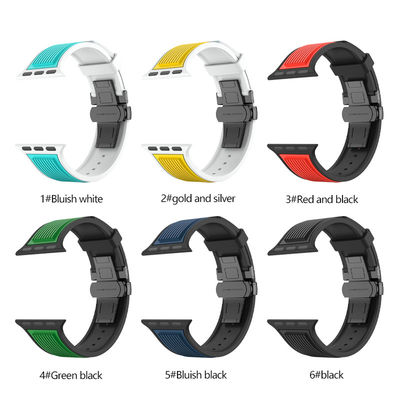 10 Kleurenopties Vlinder Buckle Horloge Riemen voor i Watch Series Ultra 8 7 6 5 4 Se
