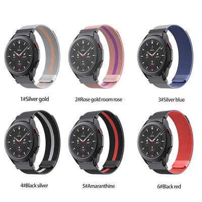 Compatibel model voor Samsung Watch Series Milanese Magnetische Mesh Watch Strap Loop Band