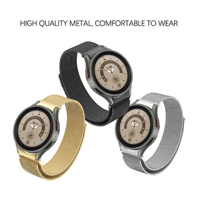 50G Milanese Loop Smartwatch Bands van roestvrij staal voor Samsung Galaxy Watch 5 44mm 40mm