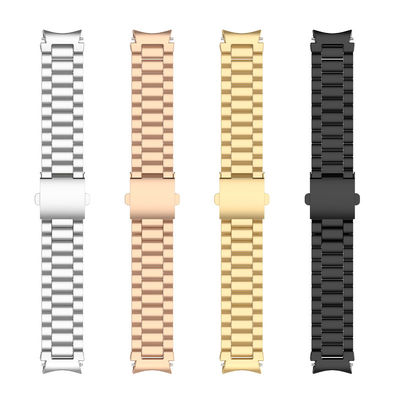 Gevouwen veiligheidsgordel metalen horloge band voor Samsung Watch 5 100% professionele QC geslaagd