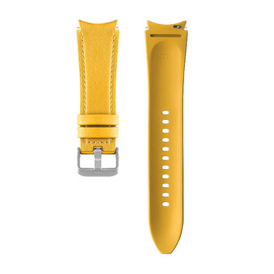 20 mm siliconen leer horlogeband Retro vervanging voor Samsung Watch Series Bandbreedte
