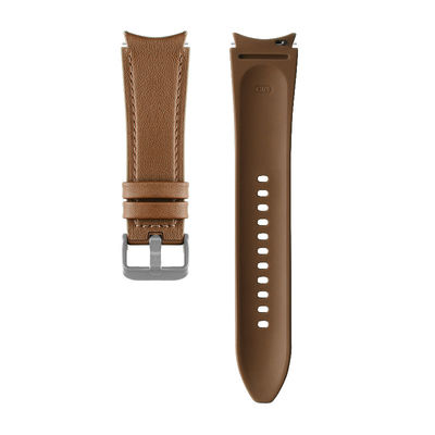 20 mm rubberen leer horlogeband compatibel met Samsung Watch Series Retro vervanging