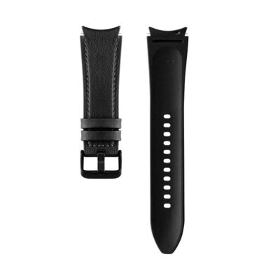 20 mm rubberen leer horlogeband compatibel met Samsung Watch Series Retro vervanging