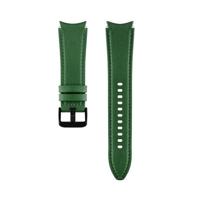 20 mm rubberen leer horlogeband compatibel met Samsung Watch Series Retro vervanging