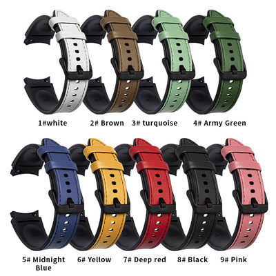 Silicone leer horlogebanden Designer Smart voor Samsung Galaxy Watch 4 100% QC Gepasseerd