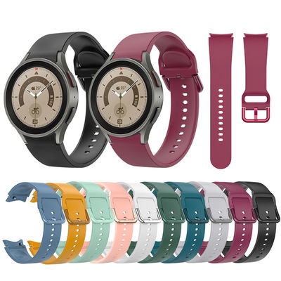 10 kleuren Silicone horlogeband vervangende band voor 44mm 40mm SamSung GaLaxy Watch 5