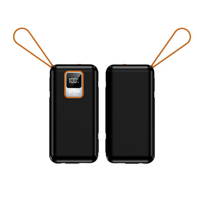 Buiten 10000mAh TC Port Mini 22.5W Fast Charging Power Bank met kabel en reële capaciteit