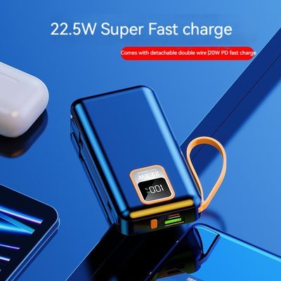 Mobiele telefoons Apparaten 10000mAh PD Power Charger Draagbare outdoor powerbanks met kabel