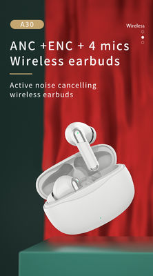 Draadloze TWS-headset met lage vertraging ANC ENC-oorbond met privévorm en digitaal scherm