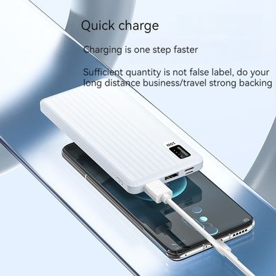 10W Power Micro USB Input Interface Ultra Slim 10000mah Power Bank voor iPhone 15