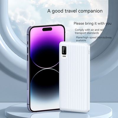 10W Power Micro USB Input Interface Ultra Slim 10000mah Power Bank voor iPhone 15