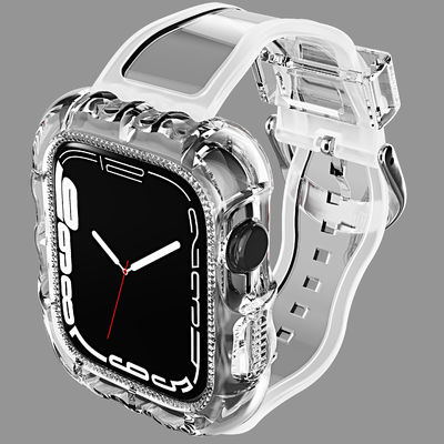 Modieus 6 kleuren TPU Loop vervangende sportbandjes voor Apple Watch 7 en betaalbaar