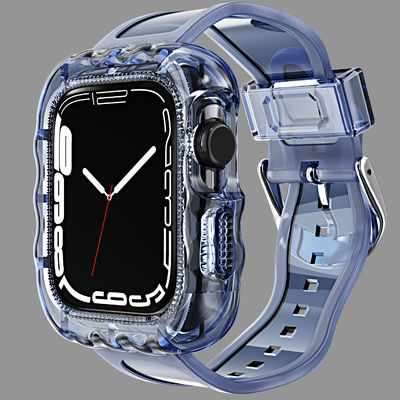 Modieus 6 kleuren TPU Loop vervangende sportbandjes voor Apple Watch 7 en betaalbaar