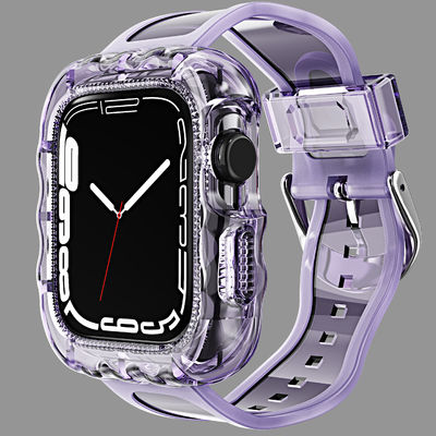 Modieus 6 kleuren TPU Loop vervangende sportbandjes voor Apple Watch 7 en betaalbaar
