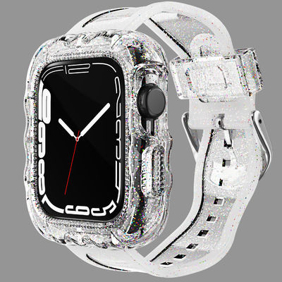 Modieus 6 kleuren TPU Loop vervangende sportbandjes voor Apple Watch 7 en betaalbaar
