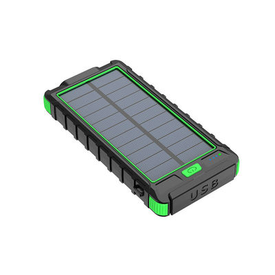 Micro USB-invoerinterface 10000mAh Powerbank met kompas en zonne-energie
