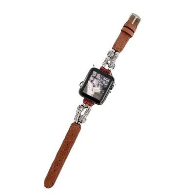 38 mm bandbreedte leerband horlogeband voor iWatch Luxury Design