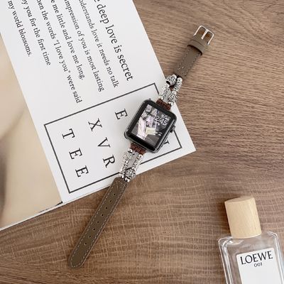 38 mm bandbreedte leerband horlogeband voor iWatch Luxury Design