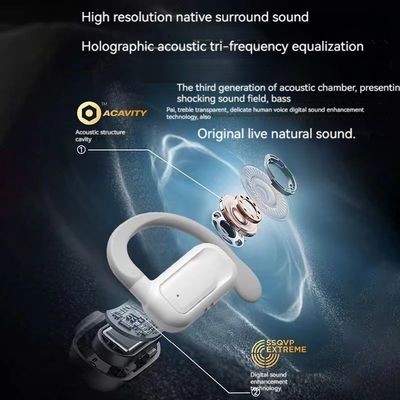 Draadloze draagbare stereo koptelefoon met BT 5.3 en AI Call Noise Cancelling 30H Playtime