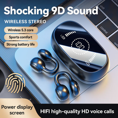 HiFi Stereo Bone Conduction True Wireless Earphone met 20cm oplaadkabel en microfoon