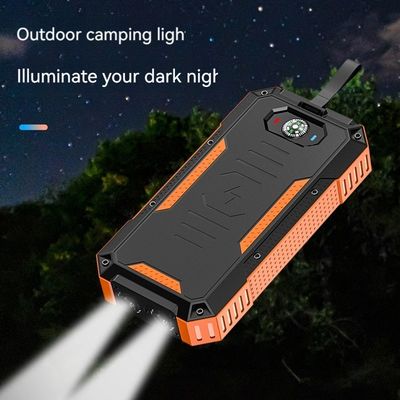 15W uitgangsvermogen Private Mould draadloos opladen Zonne-energiebank voor iPhone 30000mAh