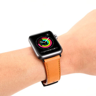 Echte leer smartwatch banden voor iWatch 38mm 40mm 42mm 44mm 45mm 100%