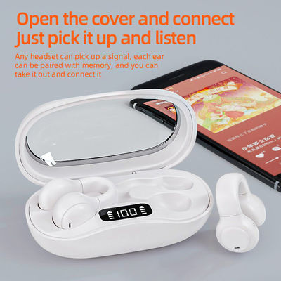 Sport Meeting Running Headset Bone Conduction Draadloze oortelefoons met LED-display