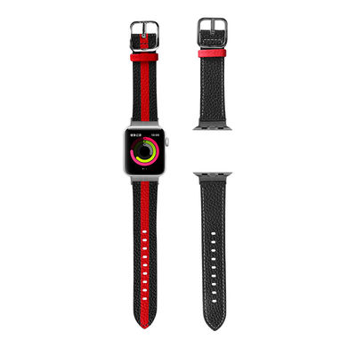 OEM ODM Dubbelzijdige band Lederen horlogeband voor Apple Watch Band 38 40 41 42 44 45mm Riem