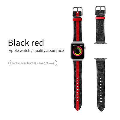 OEM ODM Dubbelzijdige band Lederen horlogeband voor Apple Watch Band 38 40 41 42 44 45mm Riem