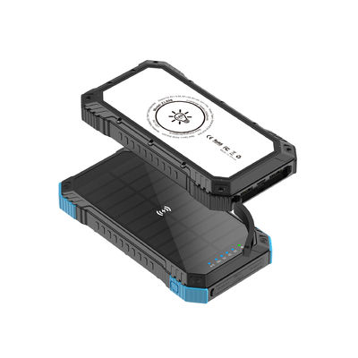 Ondersteuning snellaad 3A Uitgang 22.5W Zonne-energiebank voor smartphones 20000mAh