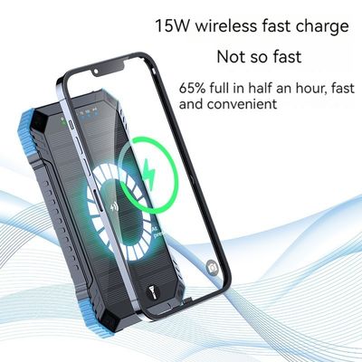 Ondersteuning snellaad 3A Uitgang 22.5W Zonne-energiebank voor smartphones 20000mAh
