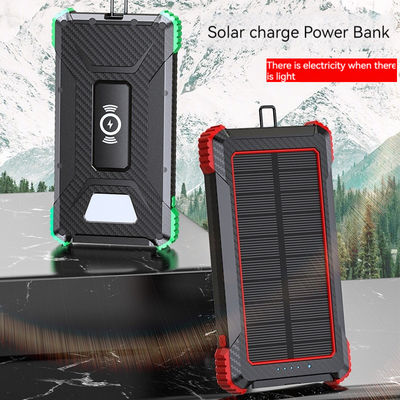Draadloos opladen 5W Outdoor Power Bank 10000mAh Zonnebatterij Charger voor iPhone 15