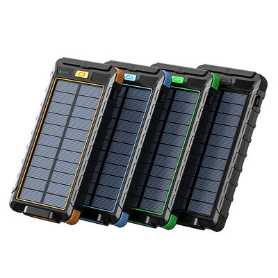 Mobiele telefoons apparaten 10000mAh zonne-energiebank met kompas en 2.1A uitgang