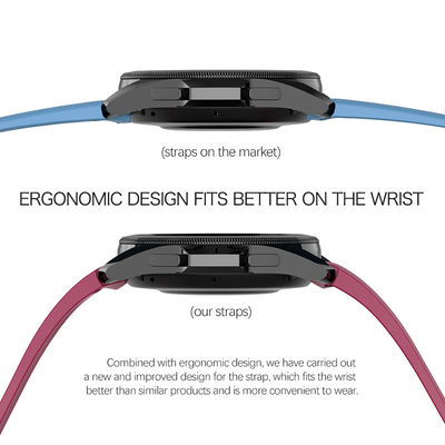 Gepersonaliseerde dubbelkleurige siliconen horlogeband voor Samsung Galaxy Watch 5 Pro