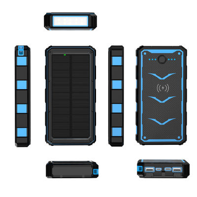 22.5W Output Zonne-mobieloplader 20000mAh Draadloos opladen Powerbank voor Smartphones