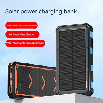 22.5W Output Zonne-mobieloplader 20000mAh Draadloos opladen Powerbank voor Smartphones