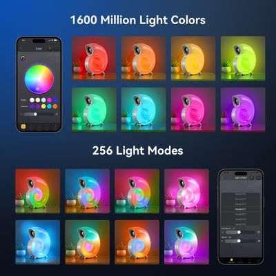 Draadloos oplader met wekker Digitaal App Control RGB Light Draadloze luidspreker