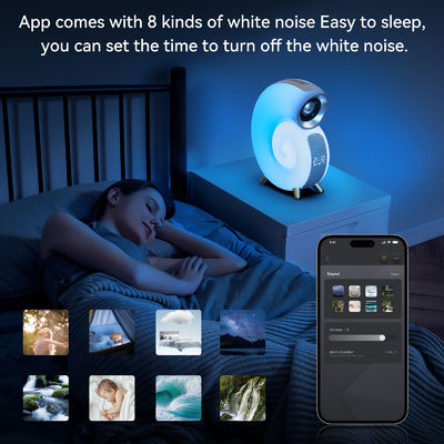 Draadloos oplader met wekker Digitaal App Control RGB Light Draadloze luidspreker