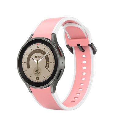 Samsung Galaxy Watch 5 40mm 44mm Silicone band met dubbel gezicht Design Band Breedte 20mm