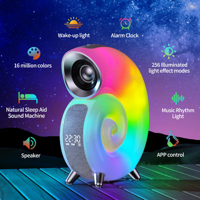 Phantom Music Rhythm Light LED Tafellamp met Conch LED Nachtlicht en Stereo BT Speaker