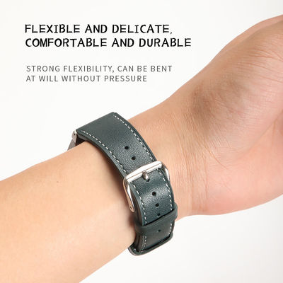 20mm Lederen horloge band voor Samsung Galaxy Watch 4 Quick Release Echte Lederen band